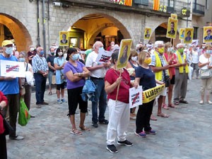 Concentraci&oacute; a la pla&ccedil;a del Vi per la independ&egrave;ncia i la llibertat dels presos pol&iacute;tics