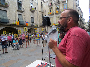 Concentraci&oacute; a la pla&ccedil;a del Vi per la independ&egrave;ncia i la llibertat dels presos pol&iacute;tics