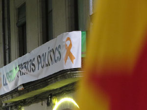 Concentració a la plaça del Vi per protestar contra la decisió del jutge del Tribunal Suprem