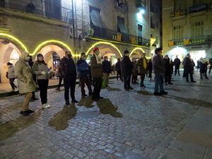 Concentraci&oacute; a la pla&ccedil;a del Vi per la independ&egrave;ncia i la llibertat dels presos pol&iacute;tics