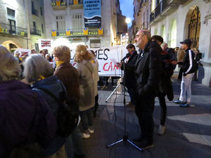 Concentraci&oacute; a la pla&ccedil;a del Vi per la independ&egrave;ncia i la llibertat dels presos pol&iacute;tics