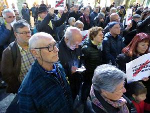 Concentraci&oacute; a la pla&ccedil;a del Vi per la independ&egrave;ncia i la llibertat dels presos pol&iacute;tics