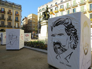Tòtems per la Dignitat a la plaça de la Independència