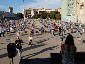 Diada Nacional 2020. Concentraci&oacute; a la pla&ccedil;a Espanya