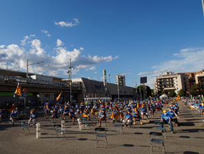 Diada Nacional 2020. Concentraci&oacute; a la pla&ccedil;a Espanya