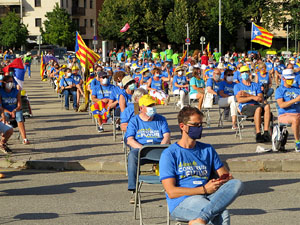 Diada Nacional 2020. Concentraci&oacute; a la pla&ccedil;a Espanya