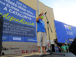 Diada Nacional 2020. Concentraci&oacute; a la pla&ccedil;a Espanya