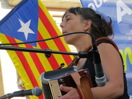 Diada Nacional 2020. Concentraci&oacute; a la pla&ccedil;a Espanya