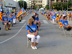 Diada Nacional 2020. Concentraci&oacute; a la pla&ccedil;a Espanya