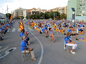 Diada Nacional 2020. Concentraci&oacute; a la pla&ccedil;a Espanya