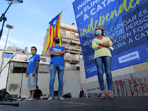 Diada Nacional 2020. Concentraci&oacute; a la pla&ccedil;a Espanya