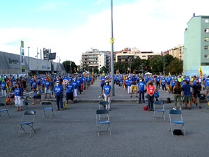 Diada Nacional 2020. Concentraci&oacute; a la pla&ccedil;a Espanya