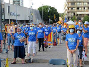 Diada Nacional 2020. Concentraci&oacute; a la pla&ccedil;a Espanya