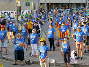 Diada Nacional 2020. Concentraci&oacute; a la pla&ccedil;a Espanya
