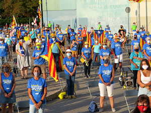 Diada Nacional 2020. Concentraci&oacute; a la pla&ccedil;a Espanya