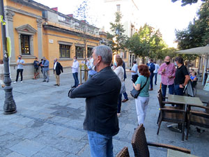 Diada Nacional 2020. Homenatge floral a Carles Rahola a la Rambla de la Llibertat