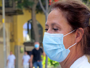 Diada Nacional 2020. Homenatge floral a Carles Rahola a la Rambla de la Llibertat