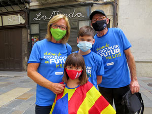 Diada Nacional 2020. Concentraci&oacute; a la pla&ccedil;a del Vi, lectura del manifest i cant de Els Segadors