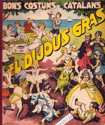 Portada de 'El Dijous Gras'. Bons costums catalans, n 6. Editorial Balmes. 1934