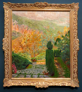 'Jardí', a la manera de Santiago Rusiñol. Autor desconegut. Oli sobre tela