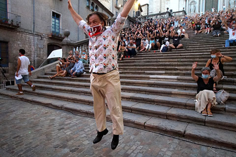 Martí Peraferrer, director del festival, abans de començar l'acte