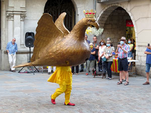 La Flama del Canig&oacute; 2020 a la pla&ccedil;a del Vi