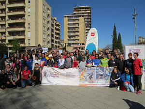 VIII Jornada de l'Esport Femen&iacute; 2020 a la pla&ccedil;a Salvador Espriu, la de Francesc Calvet i Rubalcaba, la pla&ccedil;a Catalunya i el riu Onyar