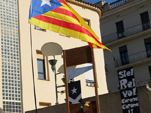 Marxa Groga per la llibertat dels presos pol&iacute;tics i per la Rep&uacute;blica Catalana