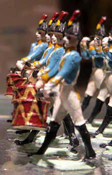 Regiment Ultònia. Banda de tambors i pífres. Figures de plom. Joaquim Pla Dalmau, 1958-1959