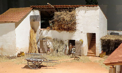 Maqueta d'una vil·la a la Gerunda romana