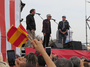 Acte del Consell per la República Catalana a Perpinyà amb el President Carles Puigdemont i els consellers Clara Ponsatí i Toni Comín