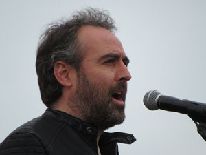 Acte del Consell per la República Catalana a Perpinyà amb el President Carles Puigdemont i els consellers Clara Ponsatí i Toni Comín