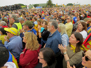 Acte del Consell per la República Catalana a Perpinyà amb el President Carles Puigdemont i els consellers Clara Ponsatí i Toni Comín