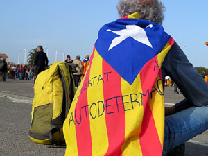 Acte del Consell per la República Catalana a Perpinyà amb el President Carles Puigdemont i els consellers Clara Ponsatí i Toni Comín