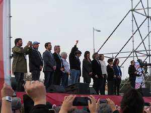 Acte del Consell per la República Catalana a Perpinyà amb el President Carles Puigdemont i els consellers Clara Ponsatí i Toni Comín