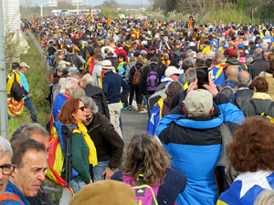 Acte del Consell per la República Catalana a Perpinyà amb el President Carles Puigdemont i els consellers Clara Ponsatí i Toni Comín