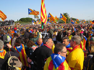 Acte del Consell per la República Catalana a Perpinyà amb el President Carles Puigdemont i els consellers Clara Ponsatí i Toni Comín