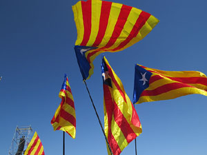 Acte del Consell per la República Catalana a Perpinyà amb el President Carles Puigdemont i els consellers Clara Ponsatí i Toni Comín