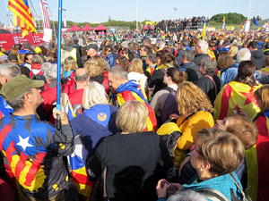 Acte del Consell per la República Catalana a Perpinyà amb el President Carles Puigdemont i els consellers Clara Ponsatí i Toni Comín