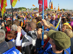 Acte del Consell per la República Catalana a Perpinyà amb el President Carles Puigdemont i els consellers Clara Ponsatí i Toni Comín