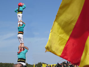 Acte del Consell per la República Catalana a Perpinyà amb el President Carles Puigdemont i els consellers Clara Ponsatí i Toni Comín