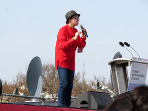 Acte del Consell per la República Catalana a Perpinyà amb el President Carles Puigdemont i els consellers Clara Ponsatí i Toni Comín