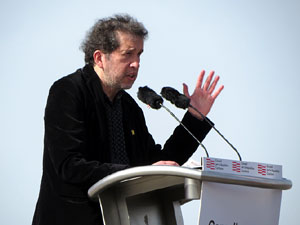 Acte del Consell per la República Catalana a Perpinyà amb el President Carles Puigdemont i els consellers Clara Ponsatí i Toni Comín