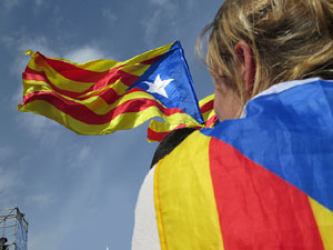 Acte del Consell per la República Catalana a Perpinyà amb el President Carles Puigdemont i els consellers Clara Ponsatí i Toni Comín