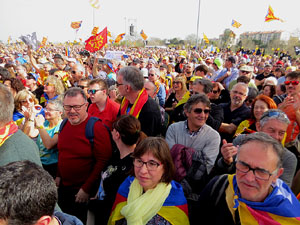 Acte del Consell per la República Catalana a Perpinyà amb el President Carles Puigdemont i els consellers Clara Ponsatí i Toni Comín