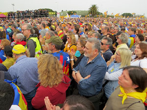 Acte del Consell per la República Catalana a Perpinyà amb el President Carles Puigdemont i els consellers Clara Ponsatí i Toni Comín