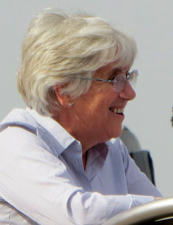 Clara Ponsat&iacute durant la seva intervenci&oacute;