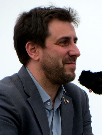 Toni Com&iacute;n durant la seva intervenci&oacute;