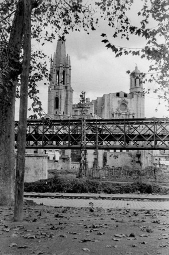 El pont de ferro del ferrocarril. 19/11/1950