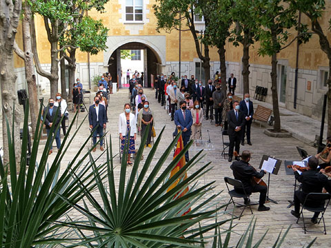 Cant dels Segadors, al final de l'acte